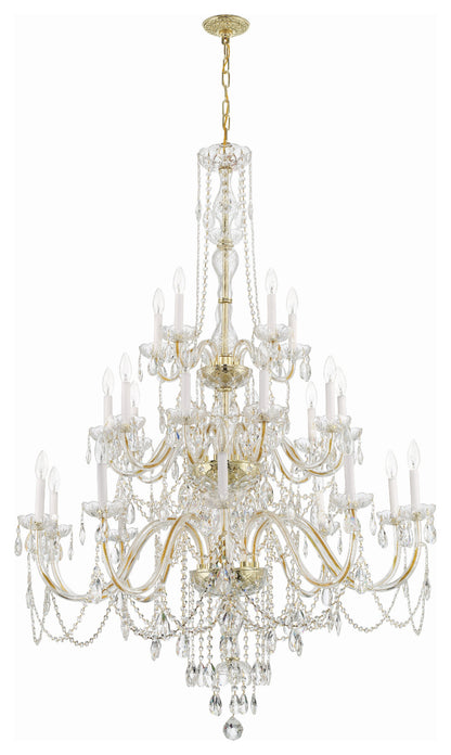 Traditional Crystal 25-Light Polished Brass ChandelierBy Crystorama Lighting