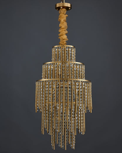 Antibes | Luxury Gold Chandelier With Crystal Balls, Warm Light, DimmableBy Miron Demid LLC