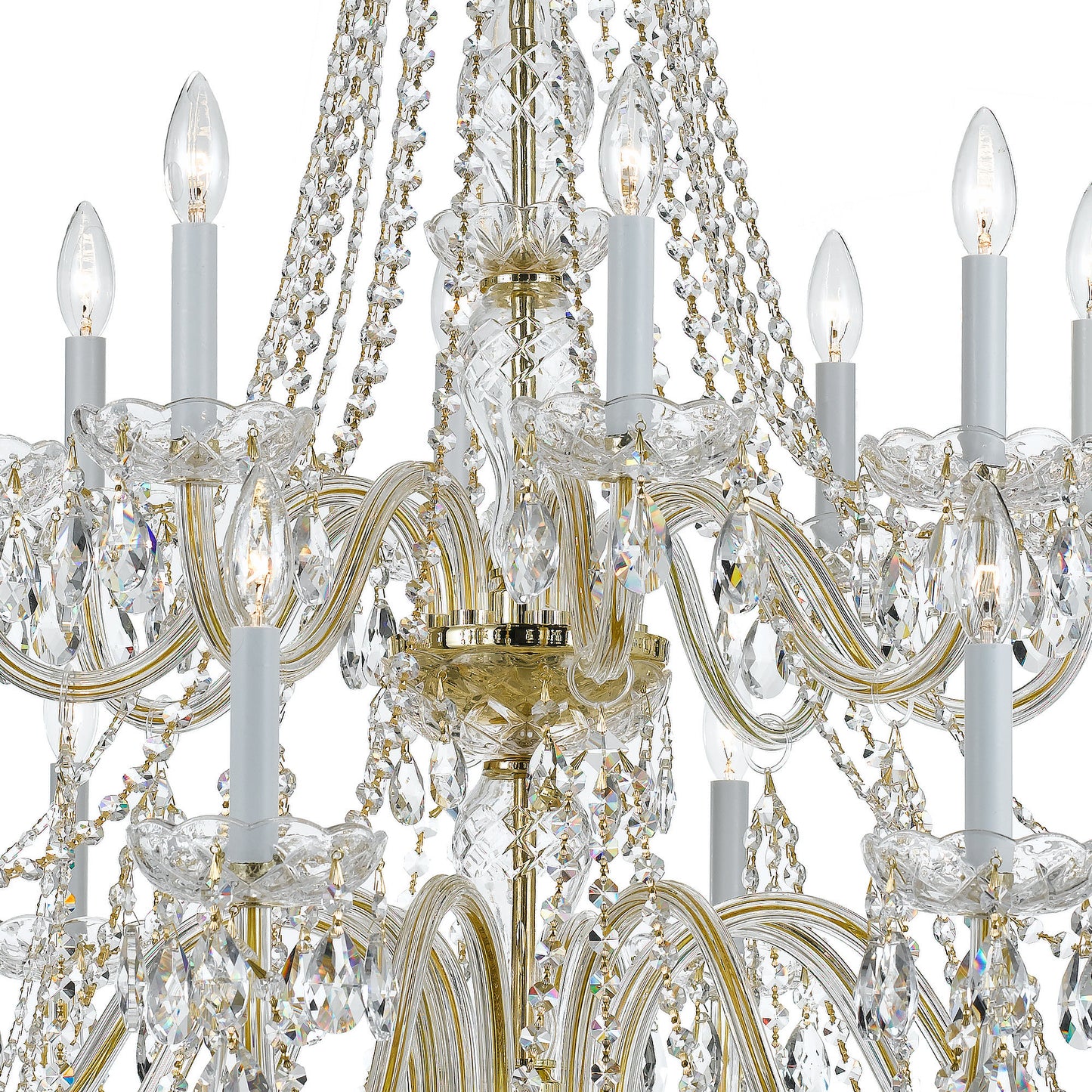 Crystorama Lighting Group 1139-CL-SAQ Traditional Crystal 16 - Polished ChromeBy Crystorama Lighting