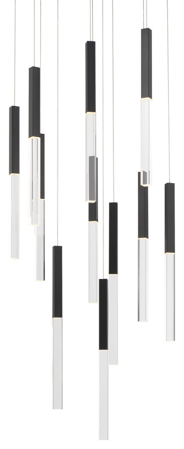 Eurofase Lighting 46477 Benicio 22"W 3000K LED Crystal - BlackBy Eurofase Lighting
