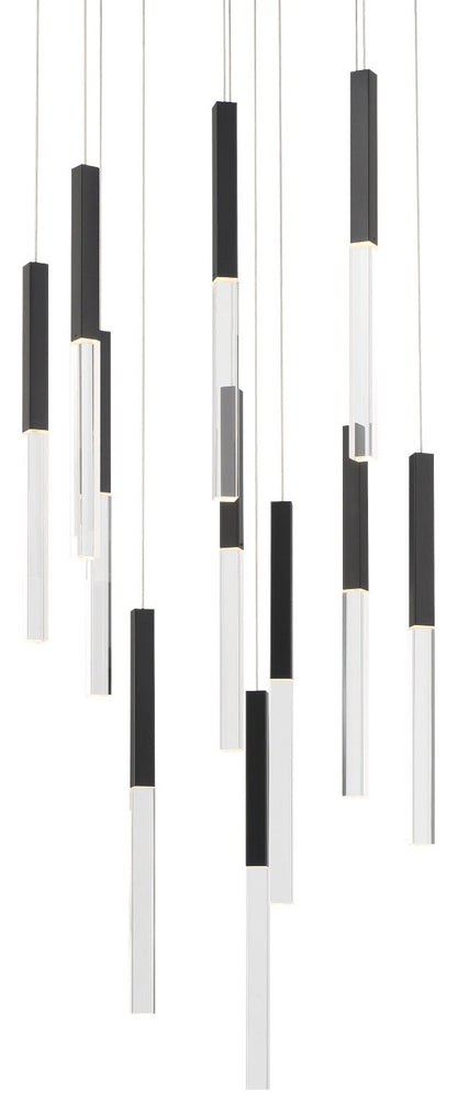 Eurofase Lighting 46477 Benicio 22"W 3000K LED Crystal - BlackBy Eurofase Lighting