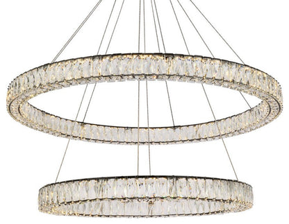 Modern Black 2-Light PendantBy Elegant Furniture & Lighting