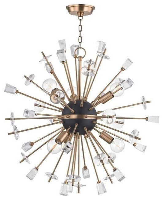 Liberty 6-Light Chandelier, Finish: Aged BrassBy Hudson Valley Lighting