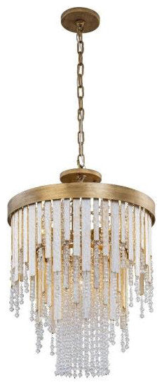 Lafayette 4-Light Chandelier in Coastal Style 29.25"Hx18"WBy Varaluz