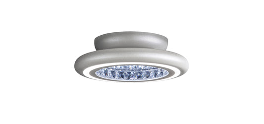 Schonbek Mfc121N-Si1S 1 Light Crystal Semi-Flush, Glimmer SilverBy Schonbek