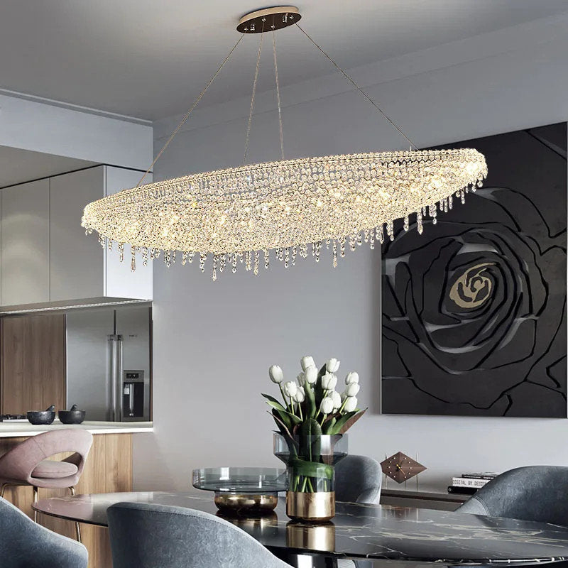 Alleri Crystal Chandelier For Dining Room, 47"By MORSALE