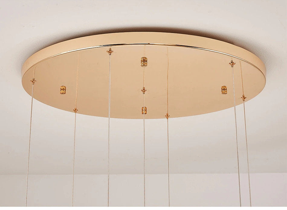 Cannero Riviera | Luxury Gold Ring Pendant Lighting, 14 LightsBy Miron Demid LLC