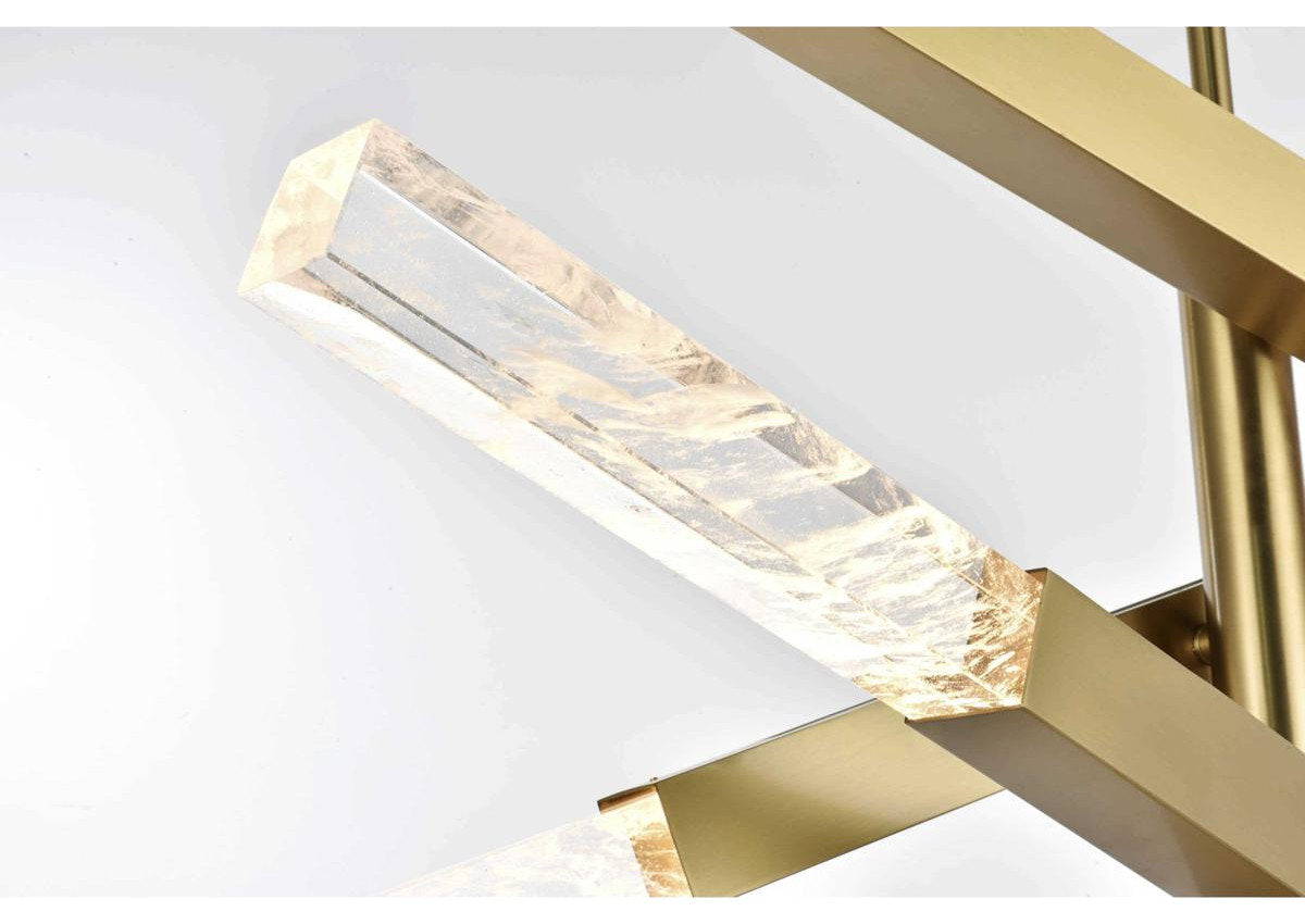 Ari 8 Light Pendant, Satin GoldBy Elegant Furniture & Lighting