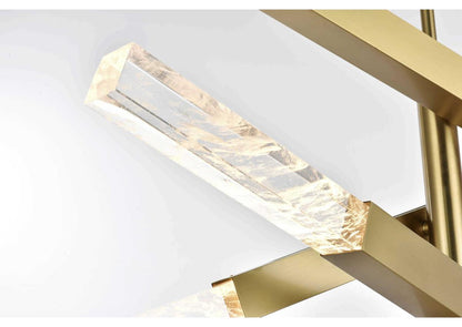 Ari 8 Light Pendant, Satin GoldBy Elegant Furniture & Lighting