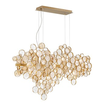 Eurofase Trento 12-Light Antique Gold Traditional Dry rated Chandelier