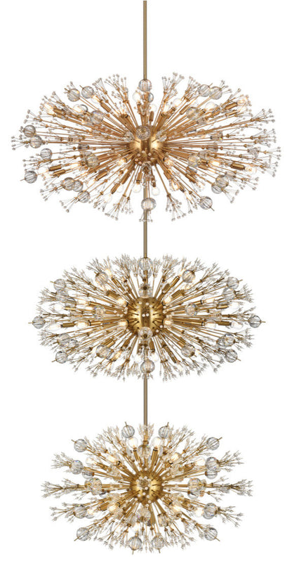 Elegant Lighting 50" Three Tiers Crystal Starburst ChandelierBy Elegant Furniture & Lighting