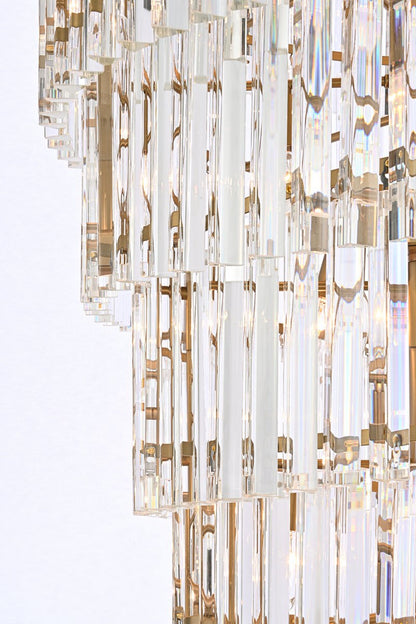 Elegant Lighting Sydney 48" Spiral Crystal ChandelierBy Elegant Furniture & Lighting