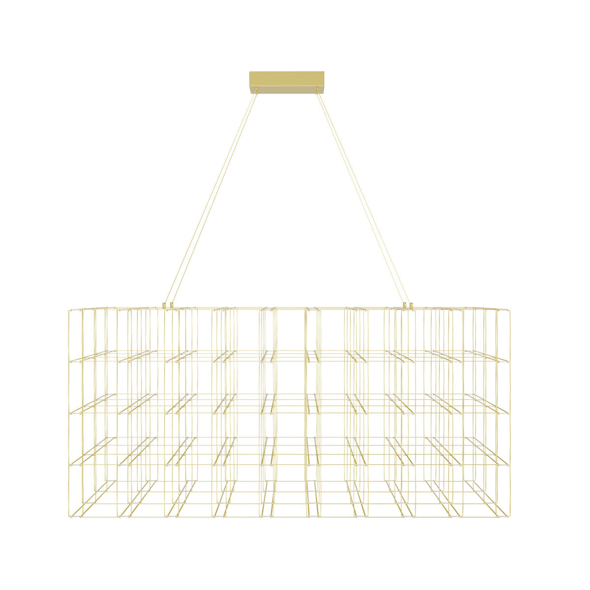 200 - Light Unique Rectangle LED Chandelier