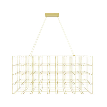 200 - Light Unique Rectangle LED Chandelier