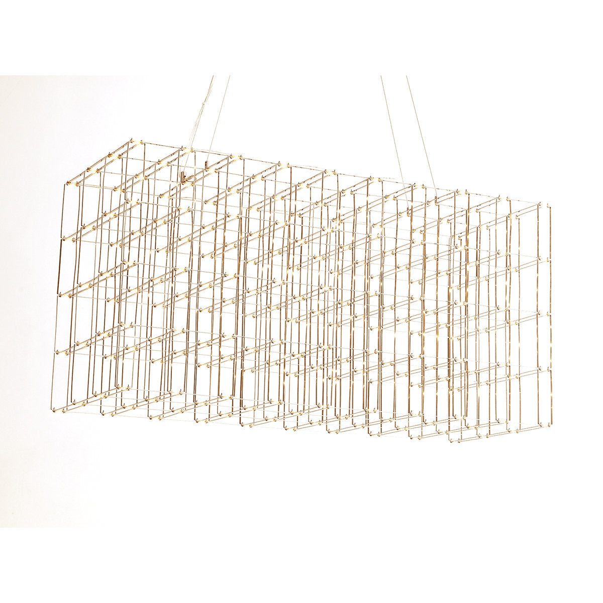 200 - Light Unique Rectangle LED Chandelier