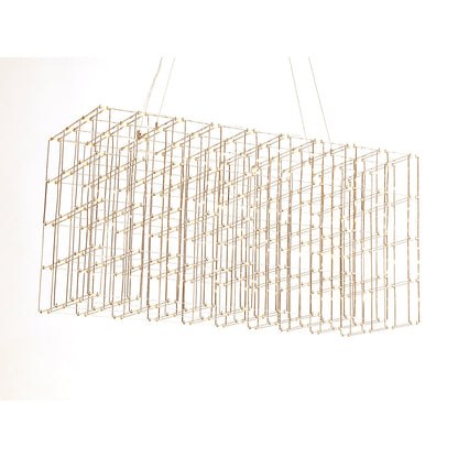 200 - Light Unique Rectangle LED Chandelier