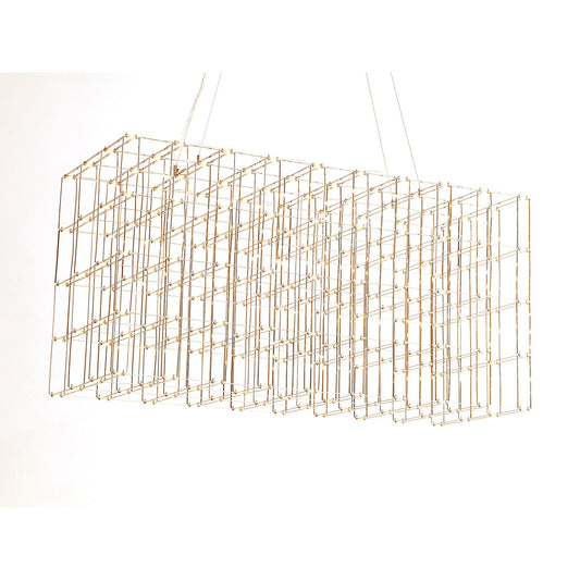 200 - Light Unique Rectangle LED Chandelier