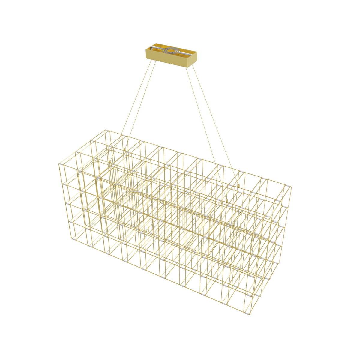 200 - Light Unique Rectangle LED Chandelier