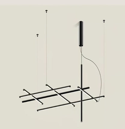 Geometric Linear Grid Pendant Lamp