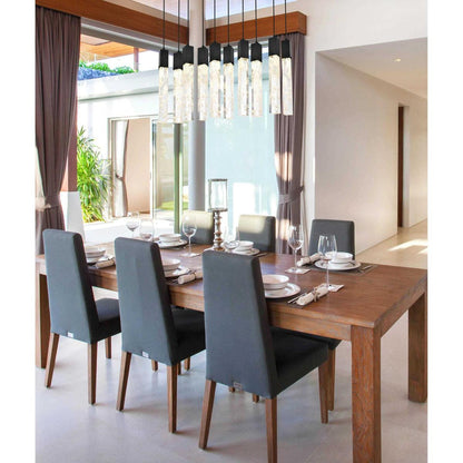 Aurora 10 Light Pendant, BlackBy Elegant Furniture & Lighting