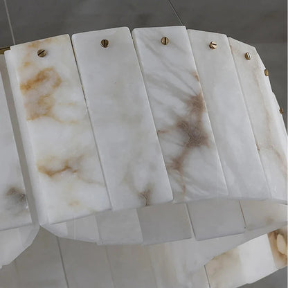 2-Tier Natural Marble Modern ChandelierBy Morsale.com