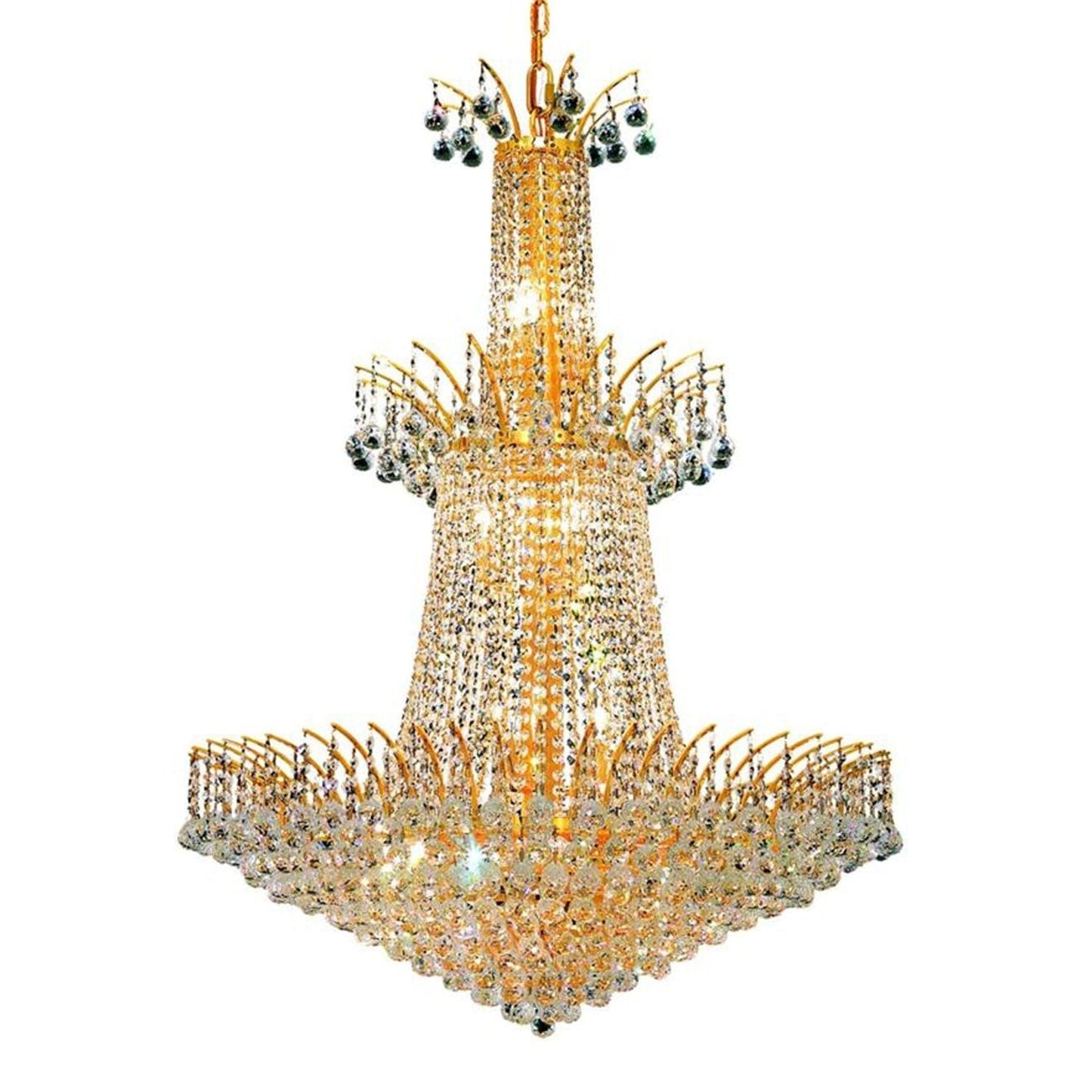 Elegant Lighting  Gold Eighteen-Light