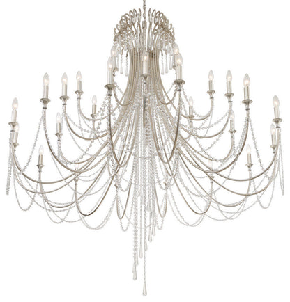 Crystorama Arcadia 28-Light Chandelier Antique SilverBy Crystorama Lighting