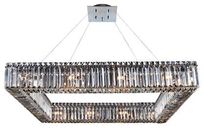 Quadro 16-Light Pendant Light in ChromeBy Allegri Crystal by Kalco Lighting