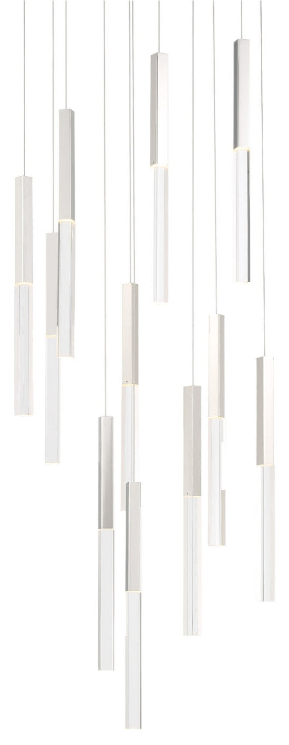 Eurofase Lighting 46477 Benicio 22"W 3000K LED Crystal - NickelBy Eurofase Lighting
