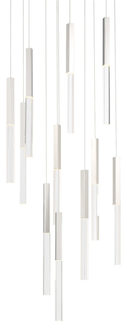Eurofase Lighting 46477 Benicio 22"W 3000K LED Crystal - NickelBy Eurofase Lighting