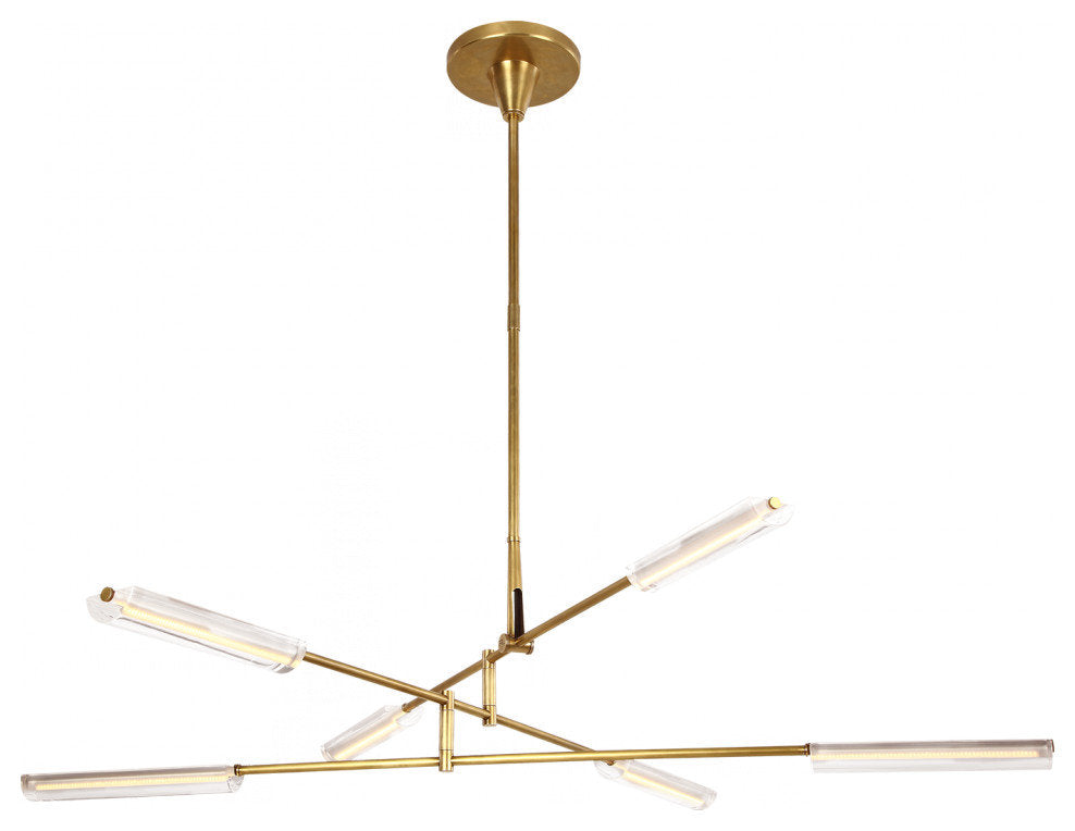 Daley Natural Brass Large LED ChandelierBy Ralph Lauren Home