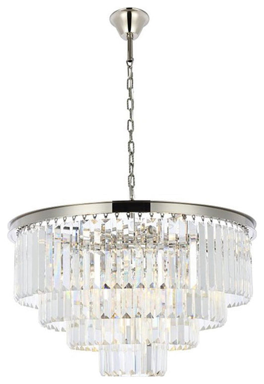 Urban Classic Sydney 17-Light Metal Royal Cut Chandelier in Polished NickelBy Urban Classic