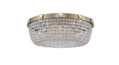Impero 30x9" 8-Light Modern Flush by AllegriBy Allegri Crystal by Kalco Lighting