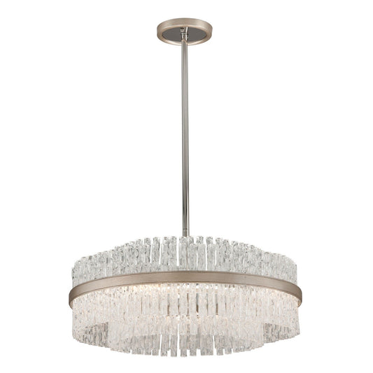 Silver Leaf 27-Inch Six-Light Pendant