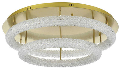 Bowen 2 Light Flush Mount, Satin GoldBy Elegant Furniture & Lighting