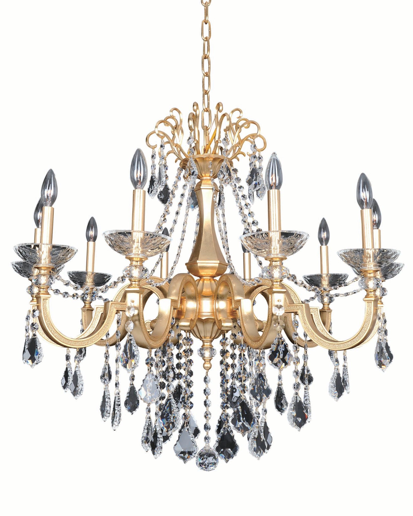Barret 10 Light ChandelierBy Allegri Crystal by Kalco Lighting