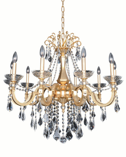 Barret 10 Light ChandelierBy Allegri Crystal by Kalco Lighting