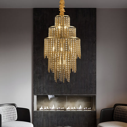 Antibes | Luxury Gold Chandelier With Crystal Balls, Warm Light, DimmableBy Miron Demid LLC