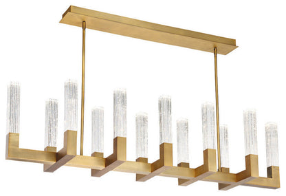 Modern Forms PD-30854 Cinema 12 Light 54"W Integrated LED Linear - Aged BrassBy Modern Forms