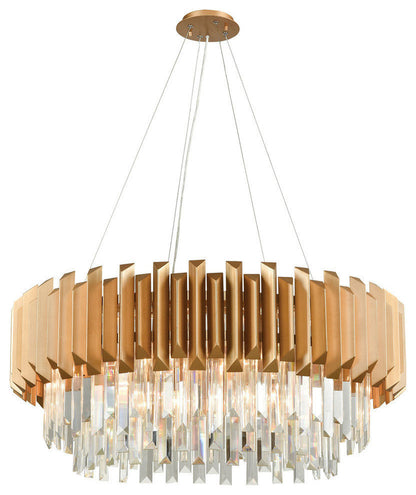Seneca Falls 8 Chandelier Matte GoldBy ELK Group International