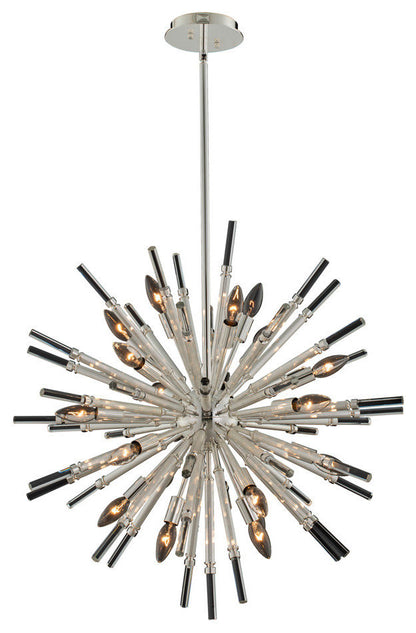 Allegri 37456 Sprazzo 19 Light 28"W Crystal Sputnik Chandelier - PolishedBy Allegri Crystal by Kalco Lighting