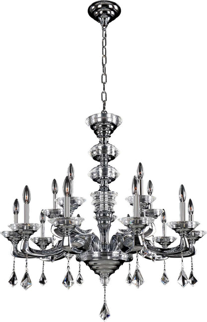 Cosimo Chandelier, Chrome, 15By KALCO LIGHTING