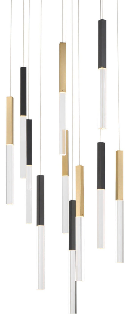 Eurofase Lighting 46477 Benicio 22"W 3000K LED Crystal - GoldBy Eurofase Lighting