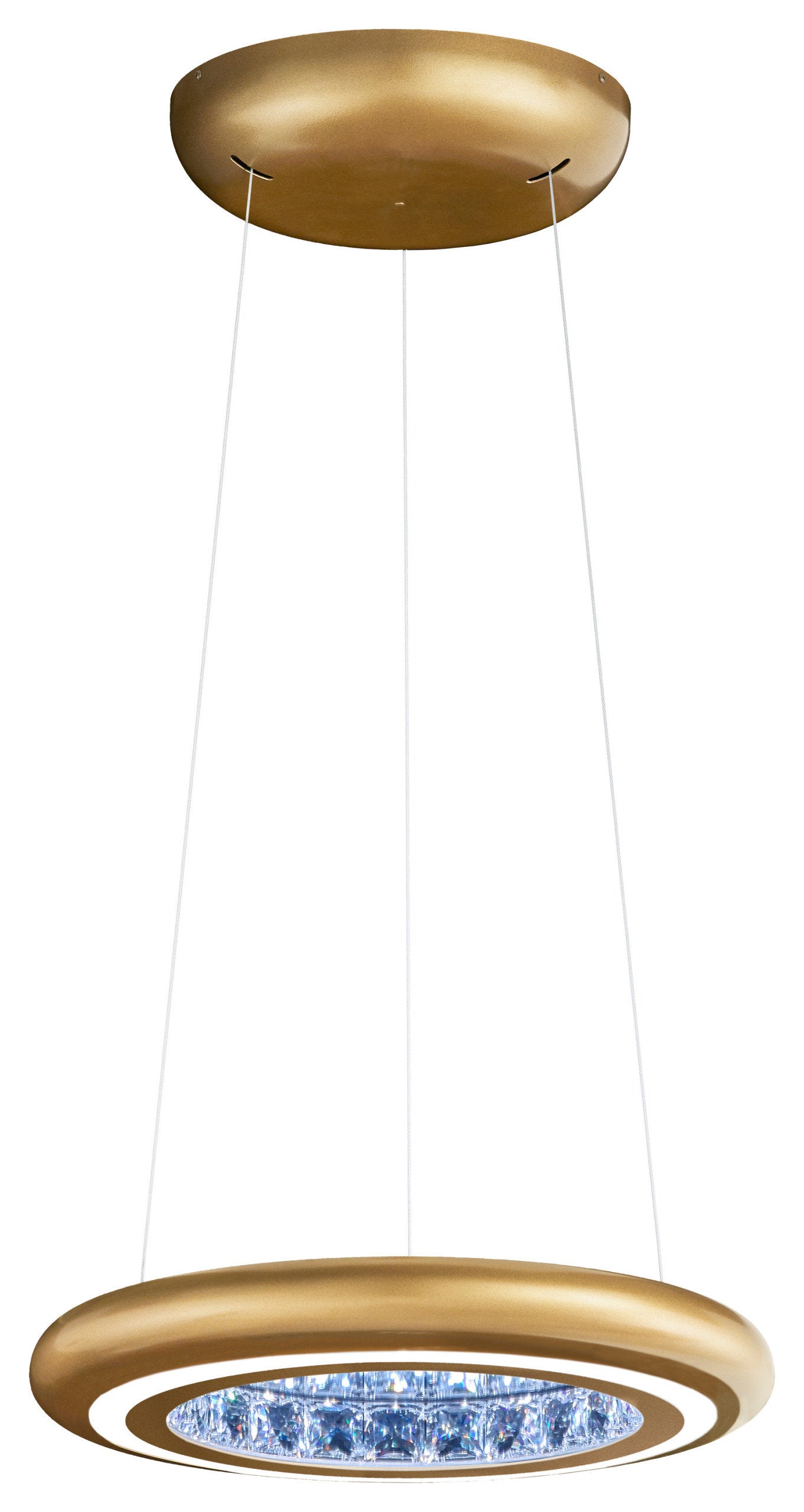 Schonbek Mfc101N-Gd1S 1 Light Crystal Pendant, Glimmer GoldBy Schonbek