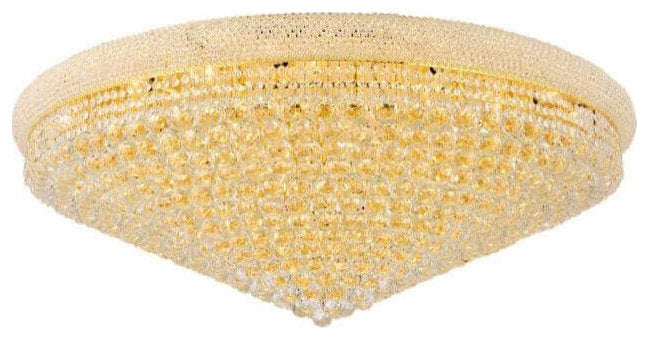 Elegant Lighting Primo 33 Light 48" Flush Mount, GoldBy Elegant Furniture & Lighting