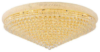 Elegant Lighting Primo 33 Light 48" Flush Mount, GoldBy Elegant Furniture & Lighting