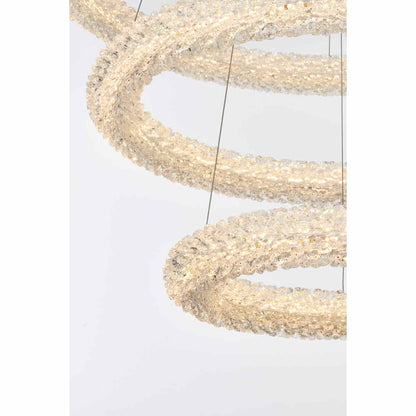 Bowen 3 Light Chandelier, Satin GoldBy Elegant Furniture & Lighting