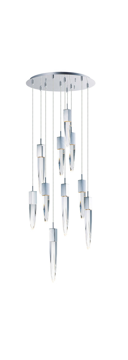 Quartz LED 10-Light PendantBy ET2 Contemporary Lighting