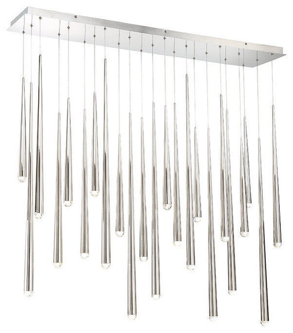 Modern Forms Cascade LED 23-Light Linear Chandelier in Polished NickelBy Modern Forms
