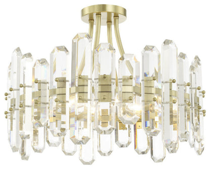 Crystorama Bolton 4-Light Ceiling Mount BOL-8884-AG, Aged BrassBy Crystorama Lighting